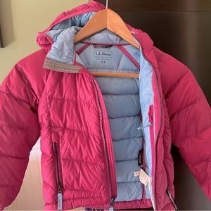 LL Bean girls down jacket